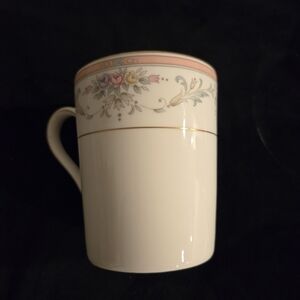 Christopher Stuart Elegant Pink Floral Bone China Coffee Mug